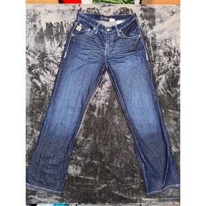 Cinch Rylan Mens Dark Wash Straight Leg Western Denim Jeans 32x34 MB97634001